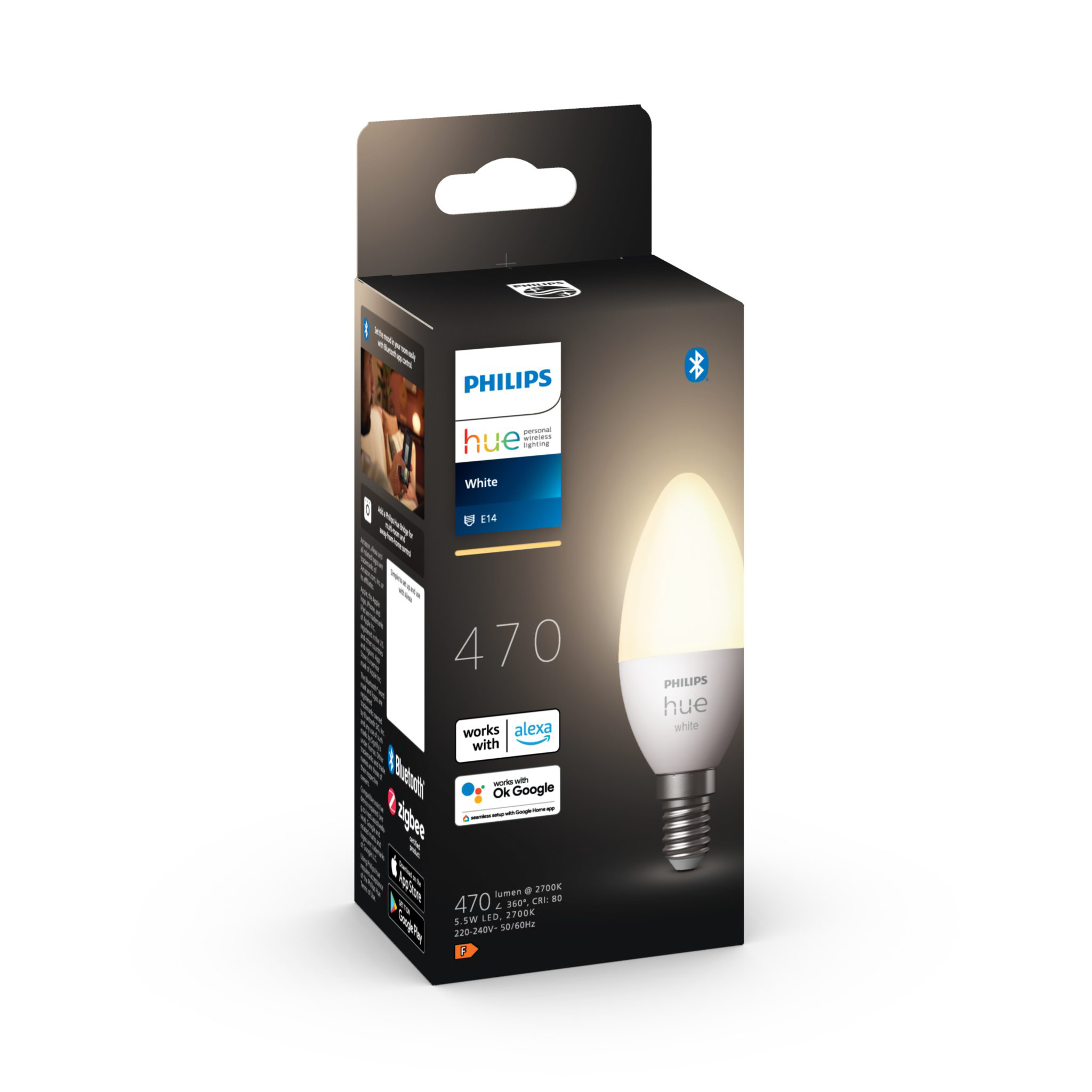 Ledälypolttimo Philips Hue White Candle, E14 Candle, 2700K, 1 kpl | Alk. 21,90 €