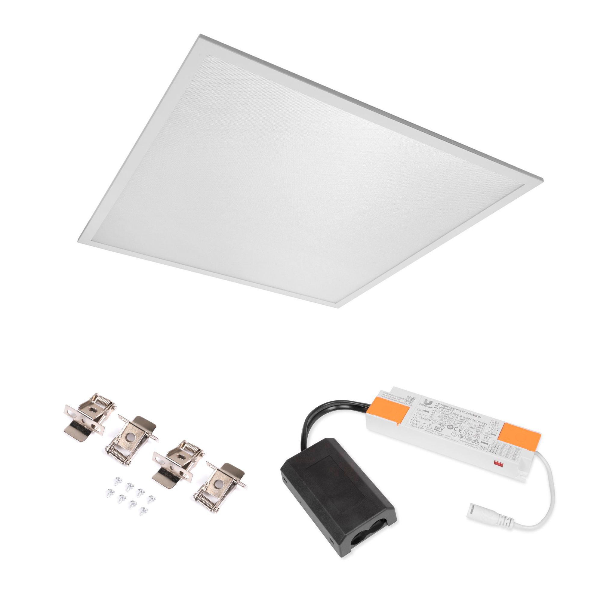 LED panel AGGE Backlit Panel PRO - 40W / 3000K-6000K / Recessed, Light + DALI dimmable driver afbeelding