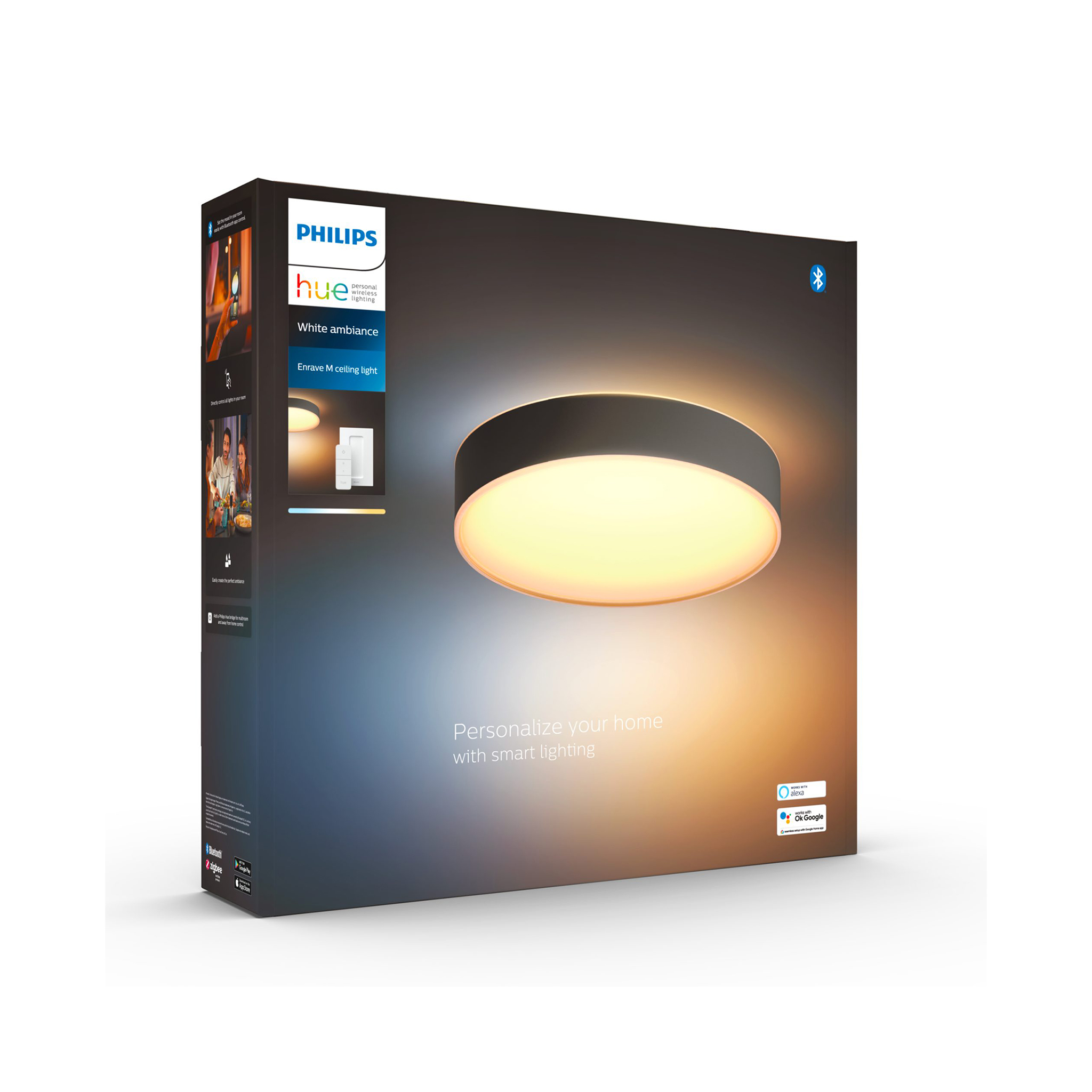 Led paneeli Philips Hue Enrave, 2200-6500K, Enrave M / Musta