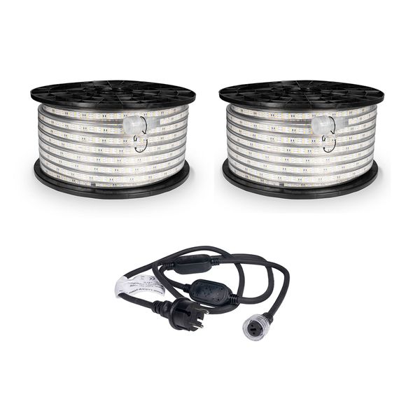 LED-list / Arbetsbelysning AGGE 230V - 1500 lm/m, 50 m, LED-lister med nätsladd, 100 m