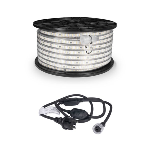 LED-list / Arbetsbelysning AGGE 230V - 1500 lm/m, 50 m, LED-list med nätsladd, 50 m