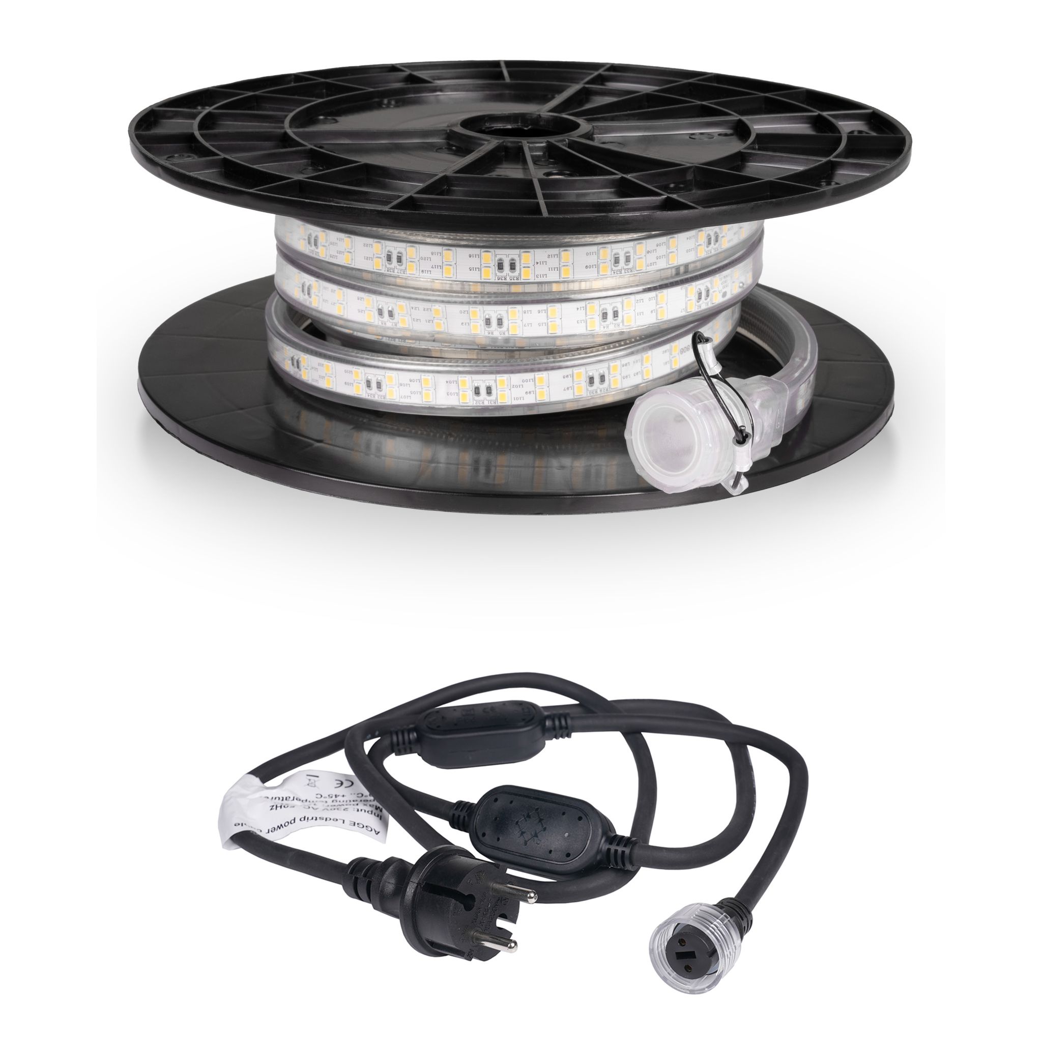 LED strip / Work light AGGE 230V - 1500 lm/m, 5 m, Strip with power cord afbeelding