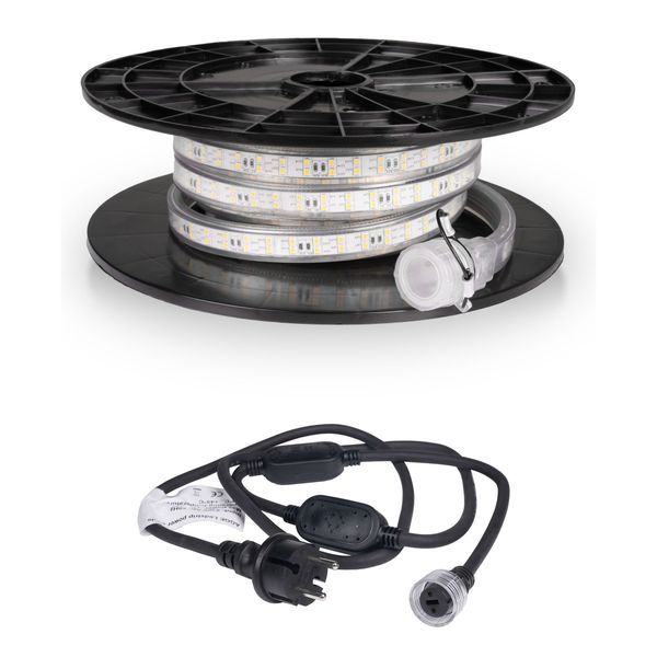 LED strip / Work light AGGE 230V - 1500 lm/m, 5 m, Strip with power cord afbeelding 1