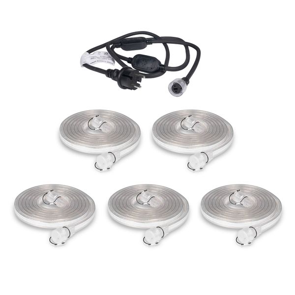 LED-list / Arbetsbelysning AGGE COB 230V - 1500 lm/m, 3 m, LED-list med nätsladd + 4 förlängningar (15 m)