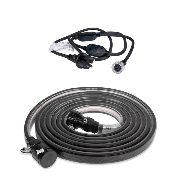 LED-list / Arbetsbelysning AGGE COB Dark Edition 230V - 1500 lm/m, 3 m, LED-list + nätsladd