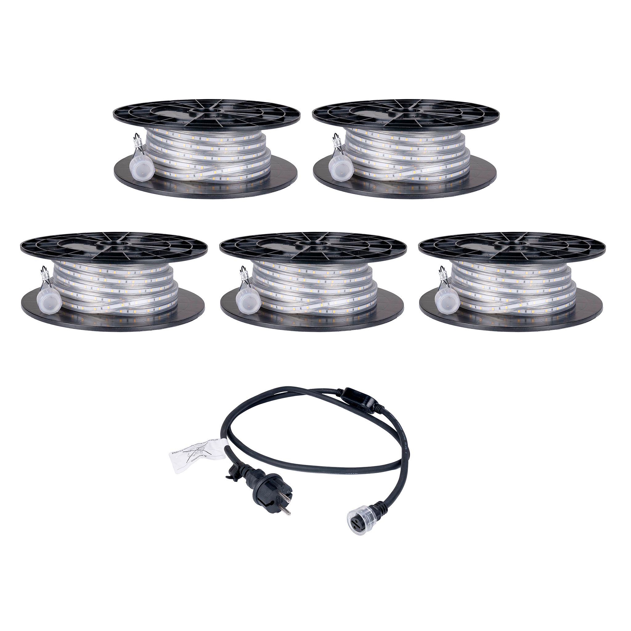 LED strip / Work light AGGE Lite 230V - 400 lm/m, 10 m, Strip with power cord + 4 extensions (50 m) afbeelding