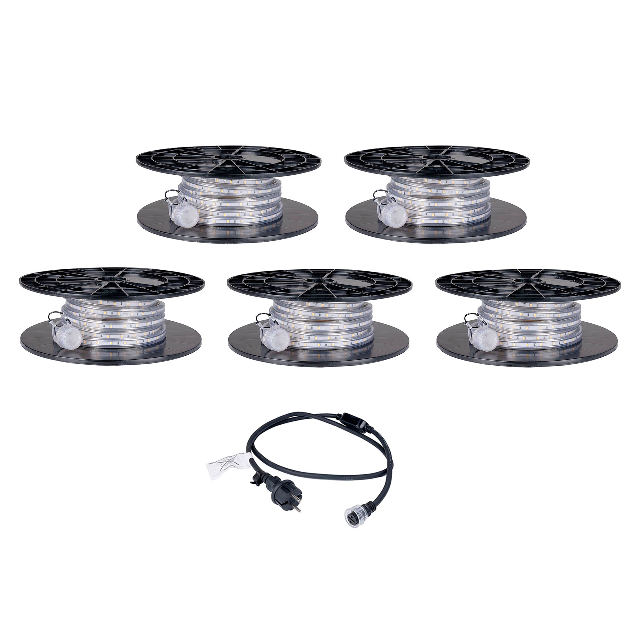 LED strip / Work light AGGE Lite 230V - 400 lm/m, 5 m, Strip with power cord + 4 extensions (25 m) afbeelding