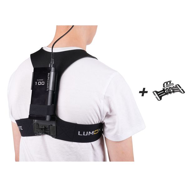 Batteriväst LUMONITE Slimvest V2, One size, Slimvest + LUMONITE Releasy fäste