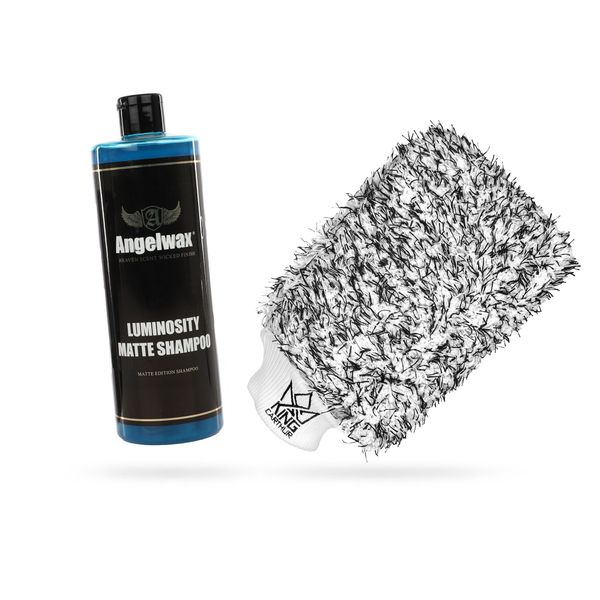 Mattschampo Angelwax Luminosity Shampoo, 500 ml, 500 ml + Wash mitt