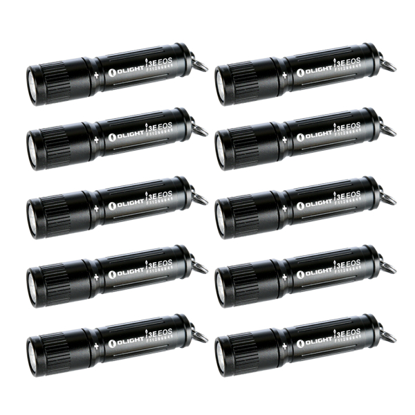 Nyckelringslampa OLIGHT i3E - 90 lm / 60 mm / 1 x AAA, 10 st inkl. batterier