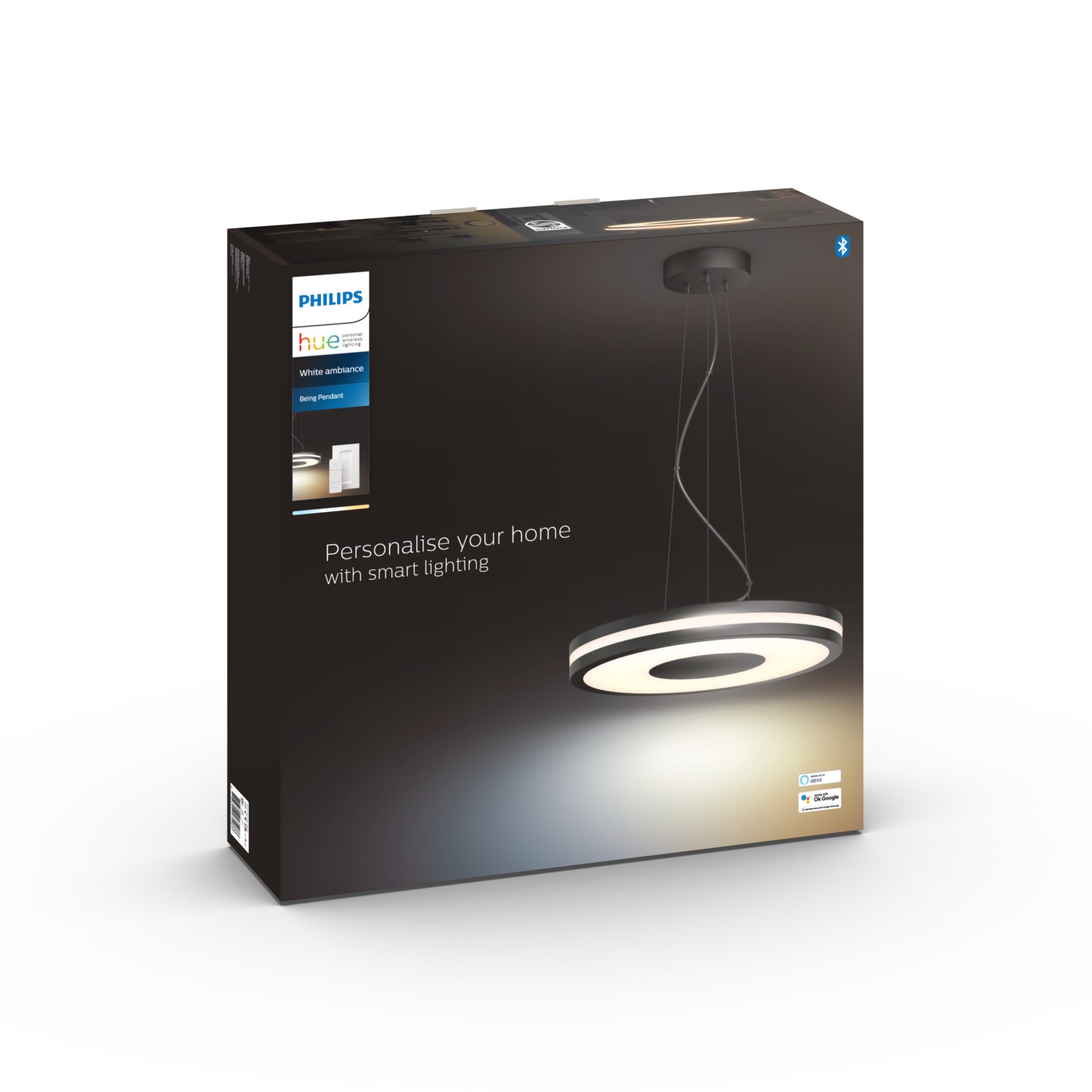 Riippuvalaisin Philips Hue Being 33.5W, 2200-6500K, Musta | Alk. 308,90 €