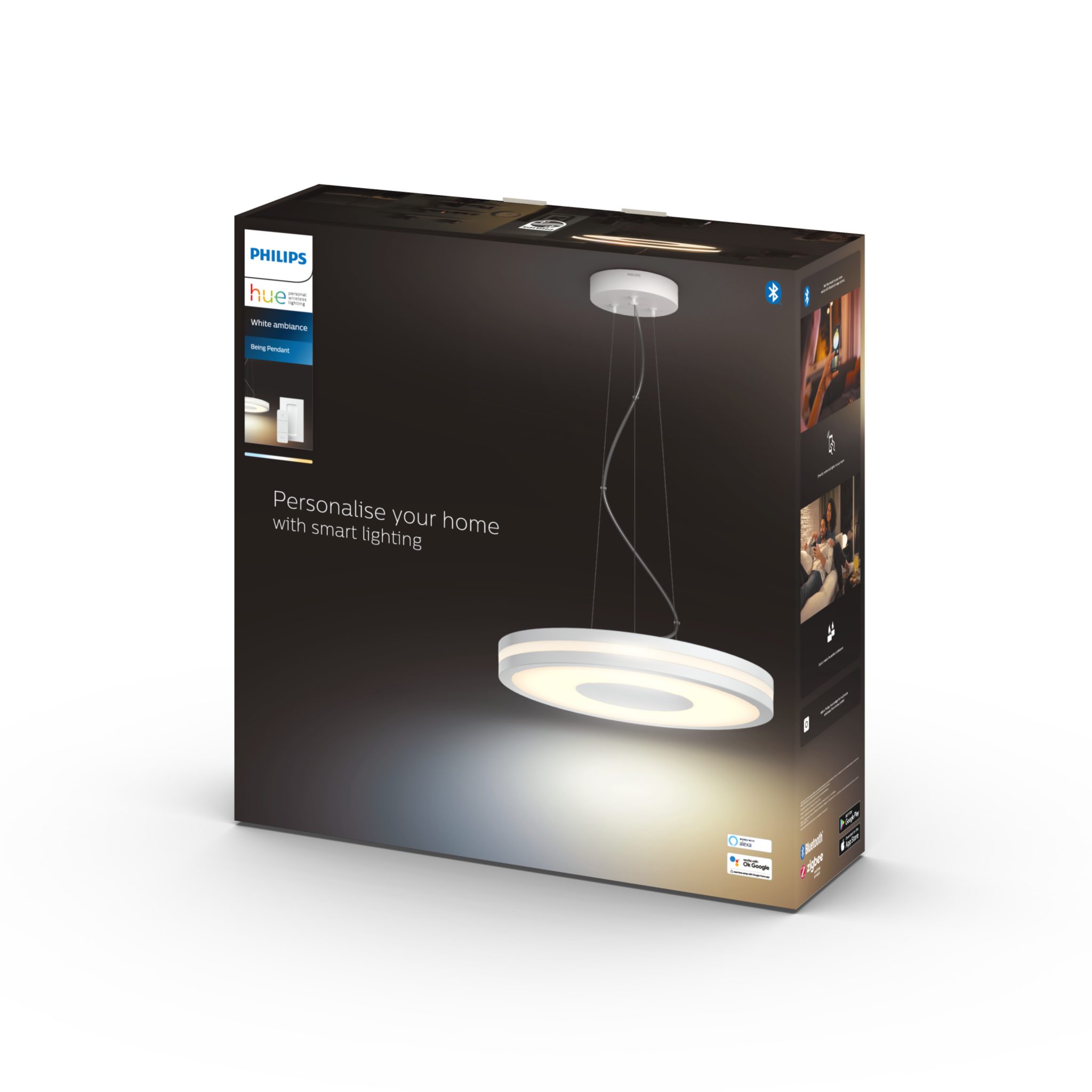 Riippuvalaisin Philips Hue Being 33.5W, 2200-6500K, Valkoinen