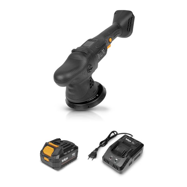 Polermaskin TOKYA OP5 Cordless - Batteridriven / 18V / Oscillerande, Polermaskin + Batteri + Laddare