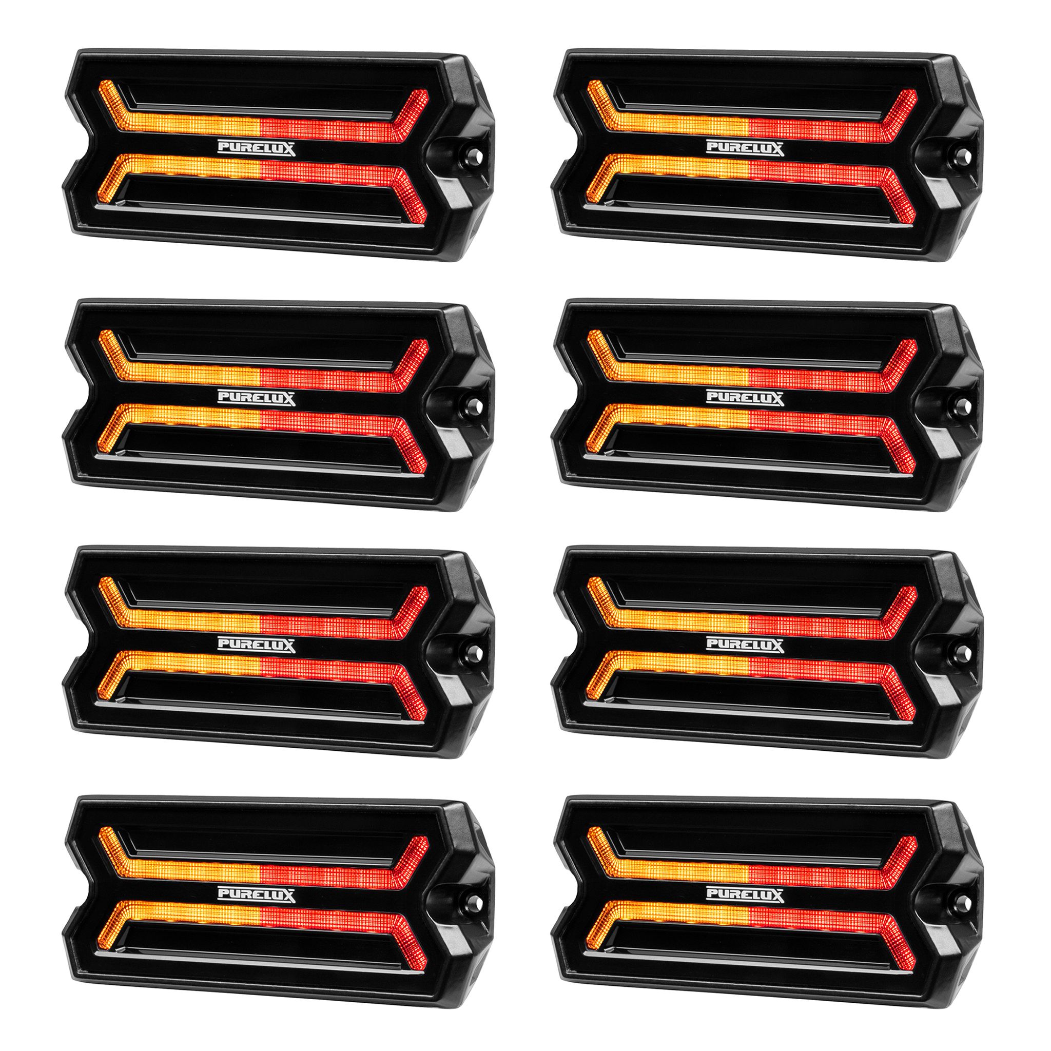 Brake light / Marker light / Turn signal Purelux Panther Core-R - 12/24V / 24W / 105 mm, 8 pcs afbeelding