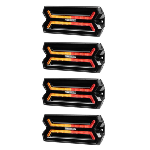 Bromsljus / Positionsljus / Blinkers PURELUX Panther Core-R - 12/24V / 24W / 105 mm, 4 st