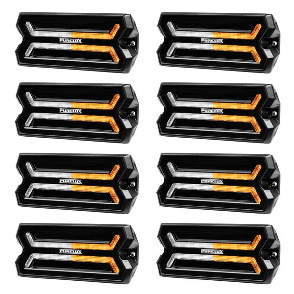 Varningsljus / Positionsljus PURELUX Panther Core-W - 12/24V / 53W / 105 mm, 8 st