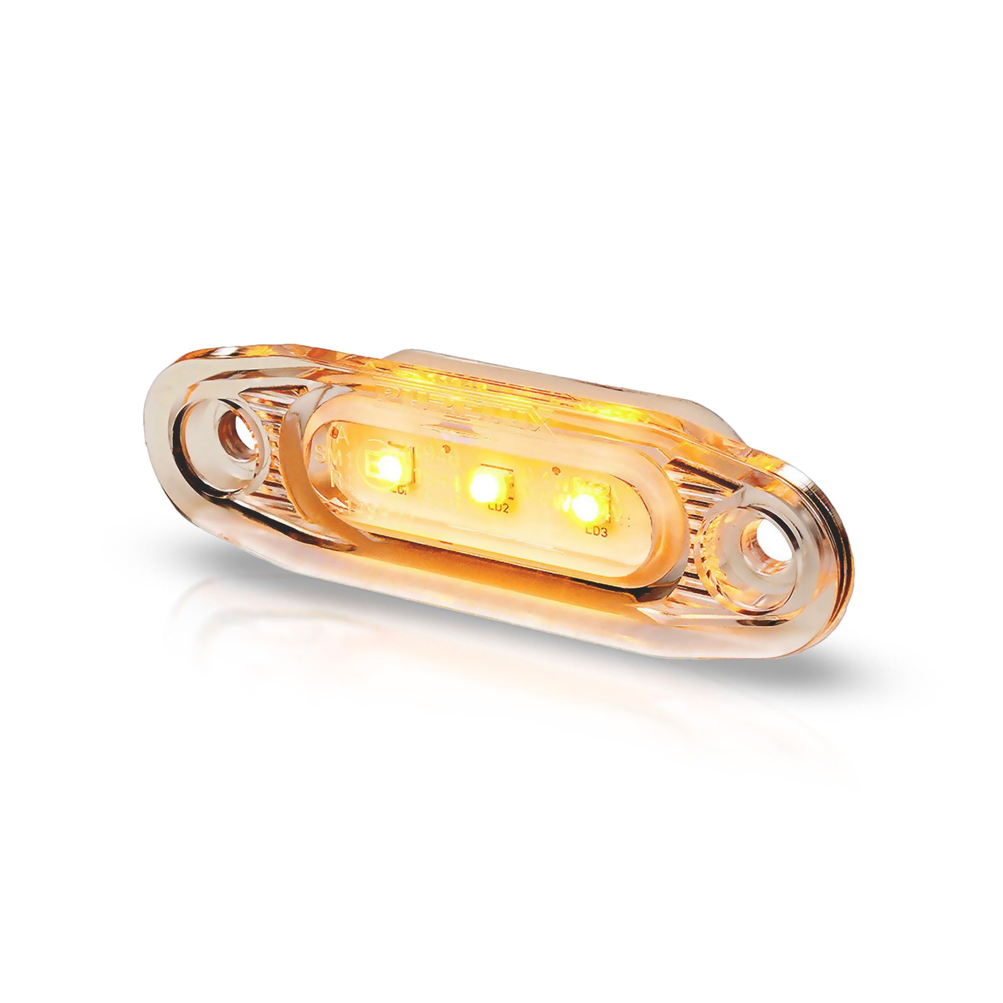Position light Purelux Side Marker - 12/24V / 79 mm, Orange afbeelding