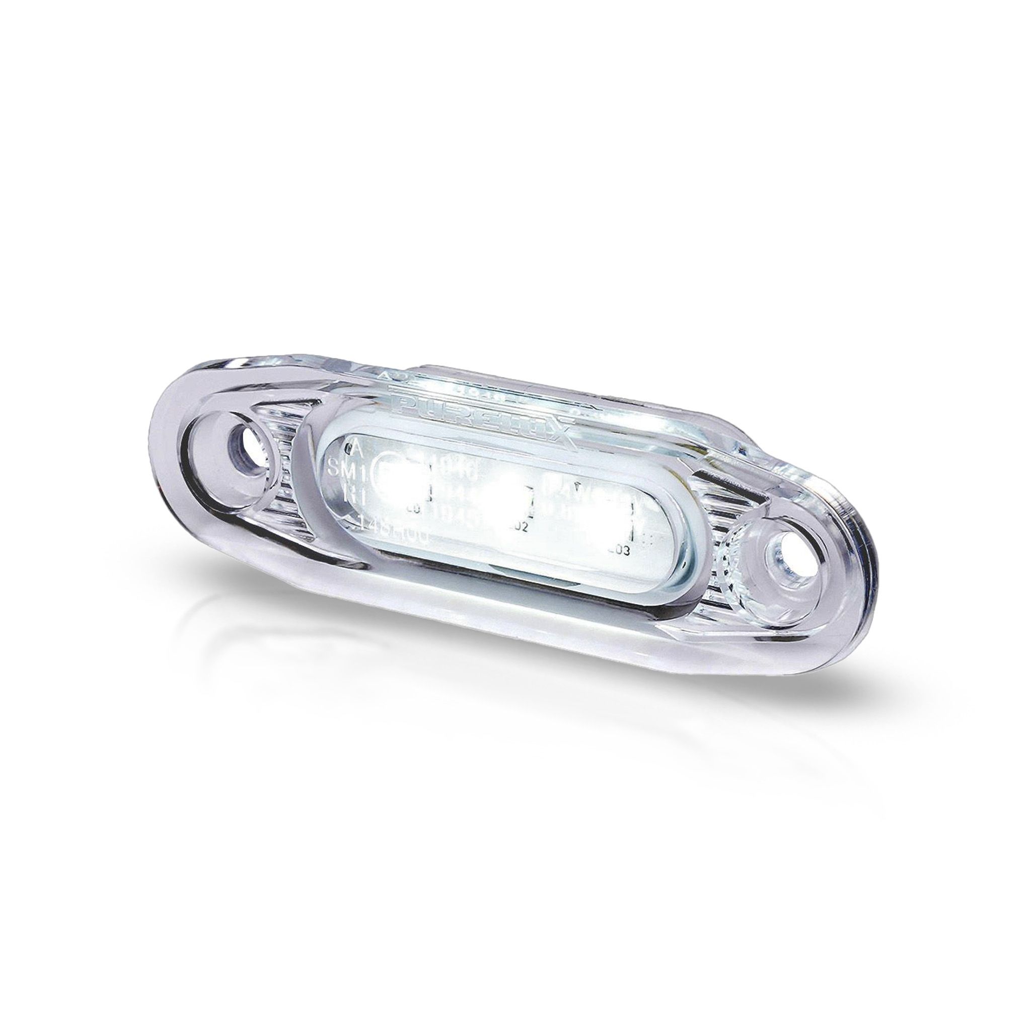 Position light Purelux Side Marker - 12/24V / 79 mm, White afbeelding