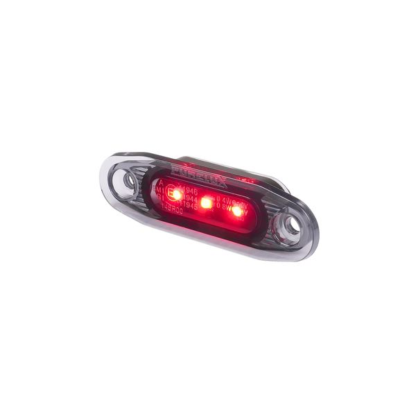 Position light Purelux Side Marker Dark - 12/24V / 79 mm, Red afbeelding 1