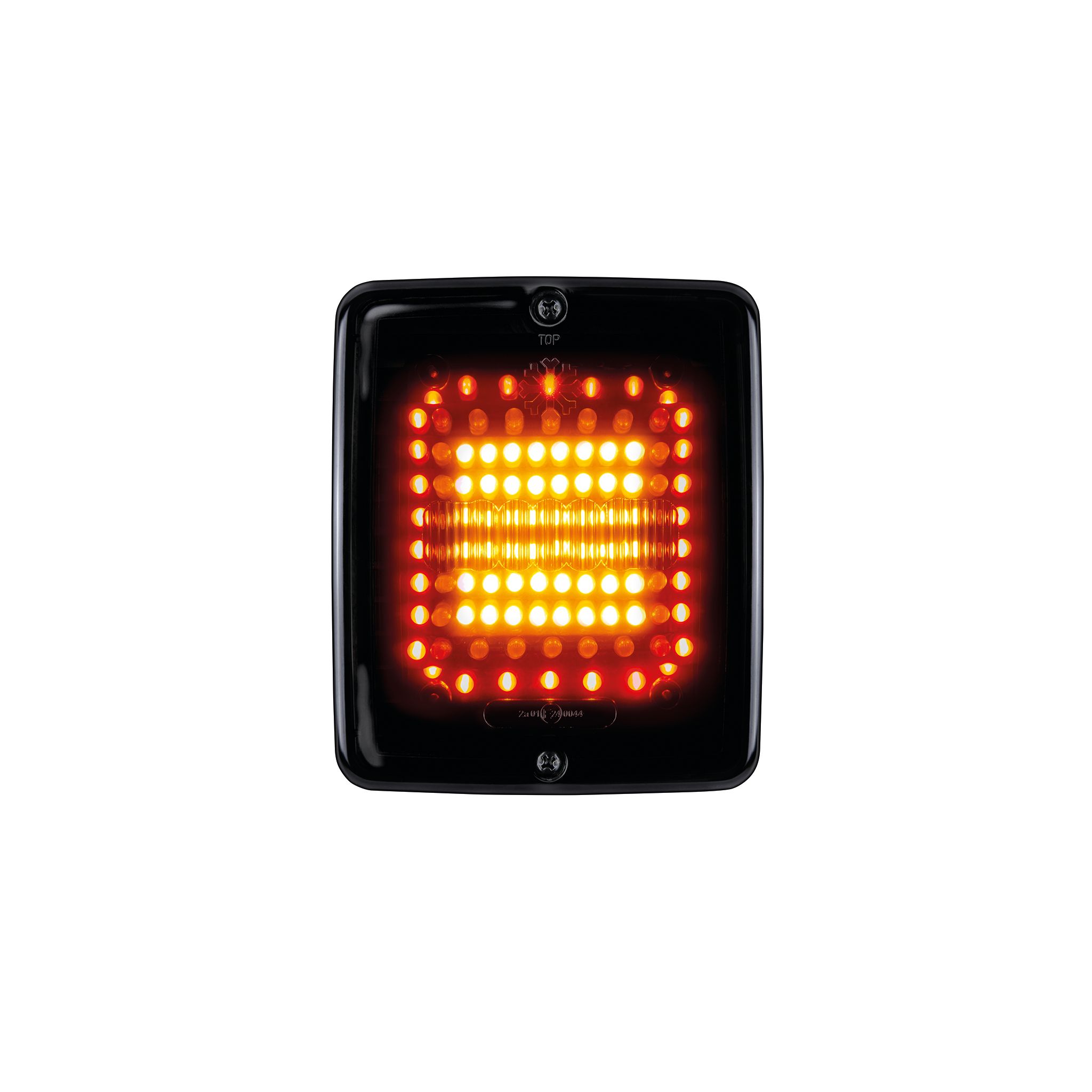 Spotlight / Edge light Strands Dark Knight Square Ize Led - 24V / 0.4-3-6W / 110 mm, Tail light/Brake light/Indicator afbeelding