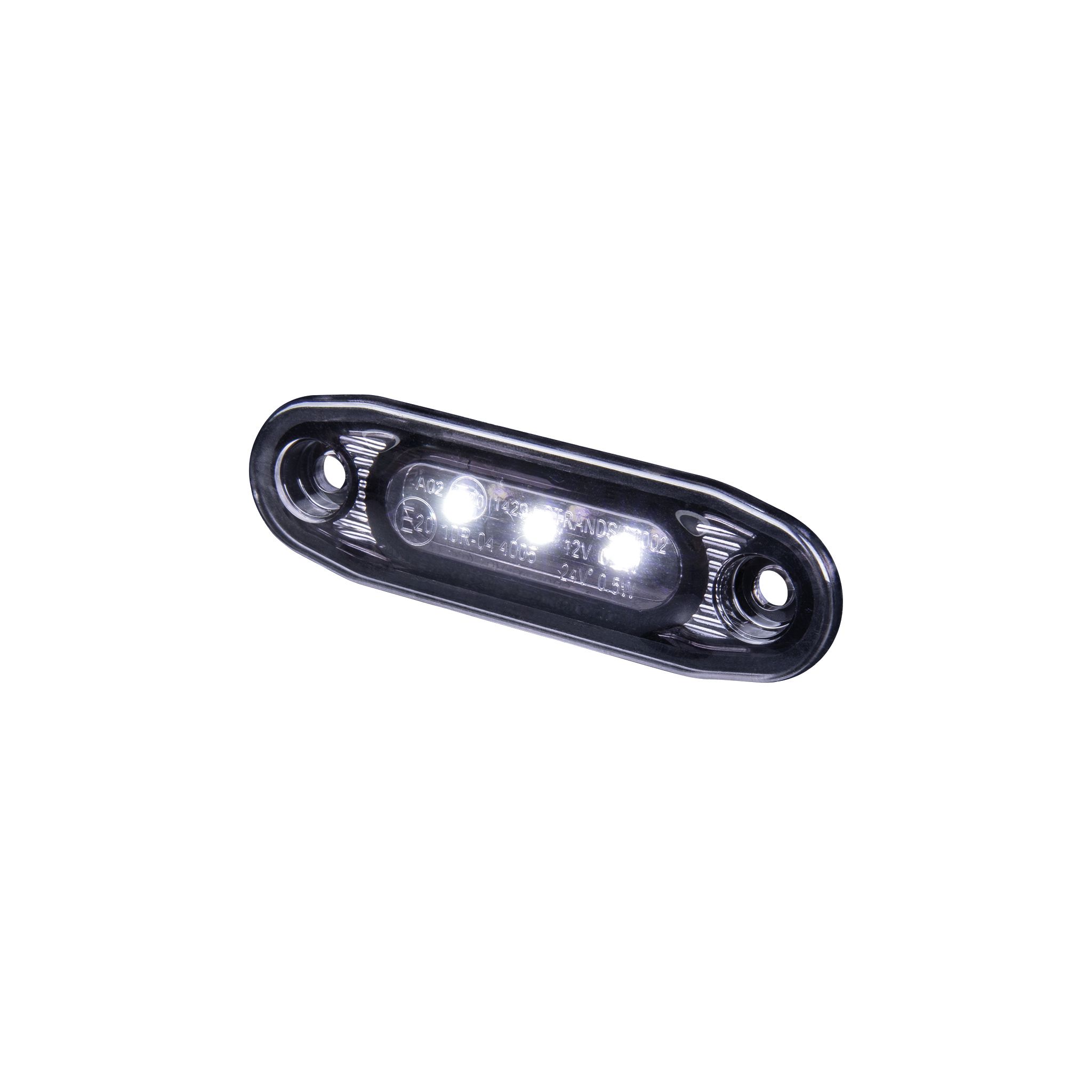 Spotlight / Extreme light Strands Dark Knight Ultra Slim - 12/24V / 0.2-0-3W / 79 mm, White afbeelding