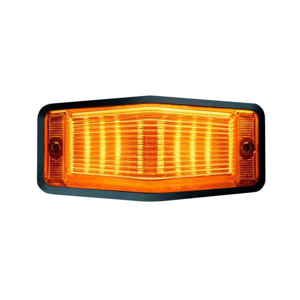 Posisjonslys STRANDS Ize Led Black Bullet Double Burner - 12/24V / 3W / 125 mm, Amber Double Burner