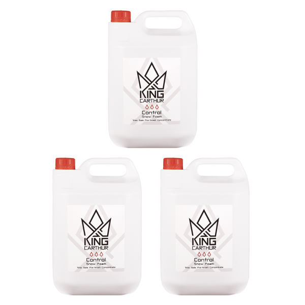 Förtvättsmedel KING CARTHUR Control Snow Foam - Skummande / Vaxsäkert, 3 x 5000 ml
