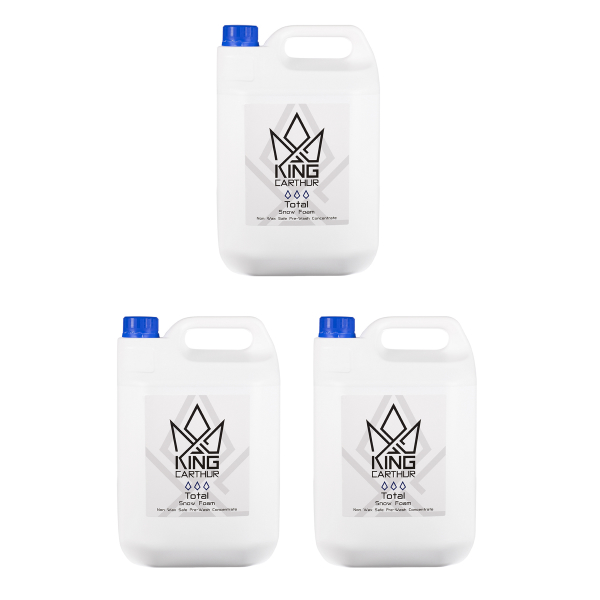 Förtvättsmedel KING CARTHUR Total Snow Foam - Skummande / Vaxlösande, 3 x 5000 ml