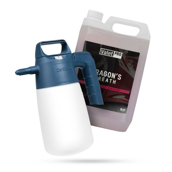 Tryckspruta DR DIRT Spray Gun Alkaline, Tryckspruta + 5L Flygrostlösare