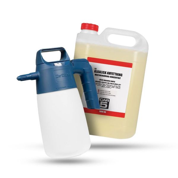 Trykksprøyte DR DIRT Spray Gun Alkaline, Trykksprøyte + 5L Alkalisk Avfetting