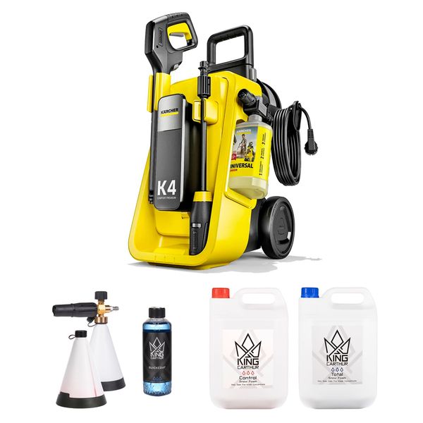Painepesuri Kärcher K4 Comfort Premium, Pesuri + Vaahdotussetti
