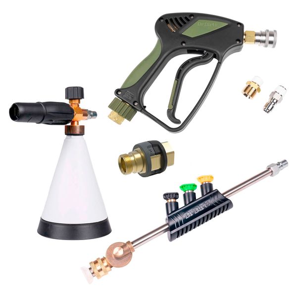 Spolhandtag DR DIRT Pressure Gun G3, SnapLock, Spolhandtag + tillbehörspaket (Med Kärcher Easy!Lock-adapter)