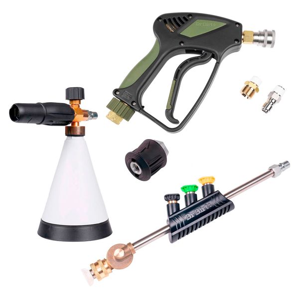 Spolhandtag DR DIRT Pressure Gun G3, SnapLock, Spolhandtag + tillbehörspaket (Med Nilfisk-adapter)