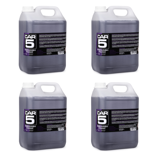 Esipesuaine CAR5 Prewash Foam - Vaahdotettava / Vahaturvallinen, 4 x 5000 ml