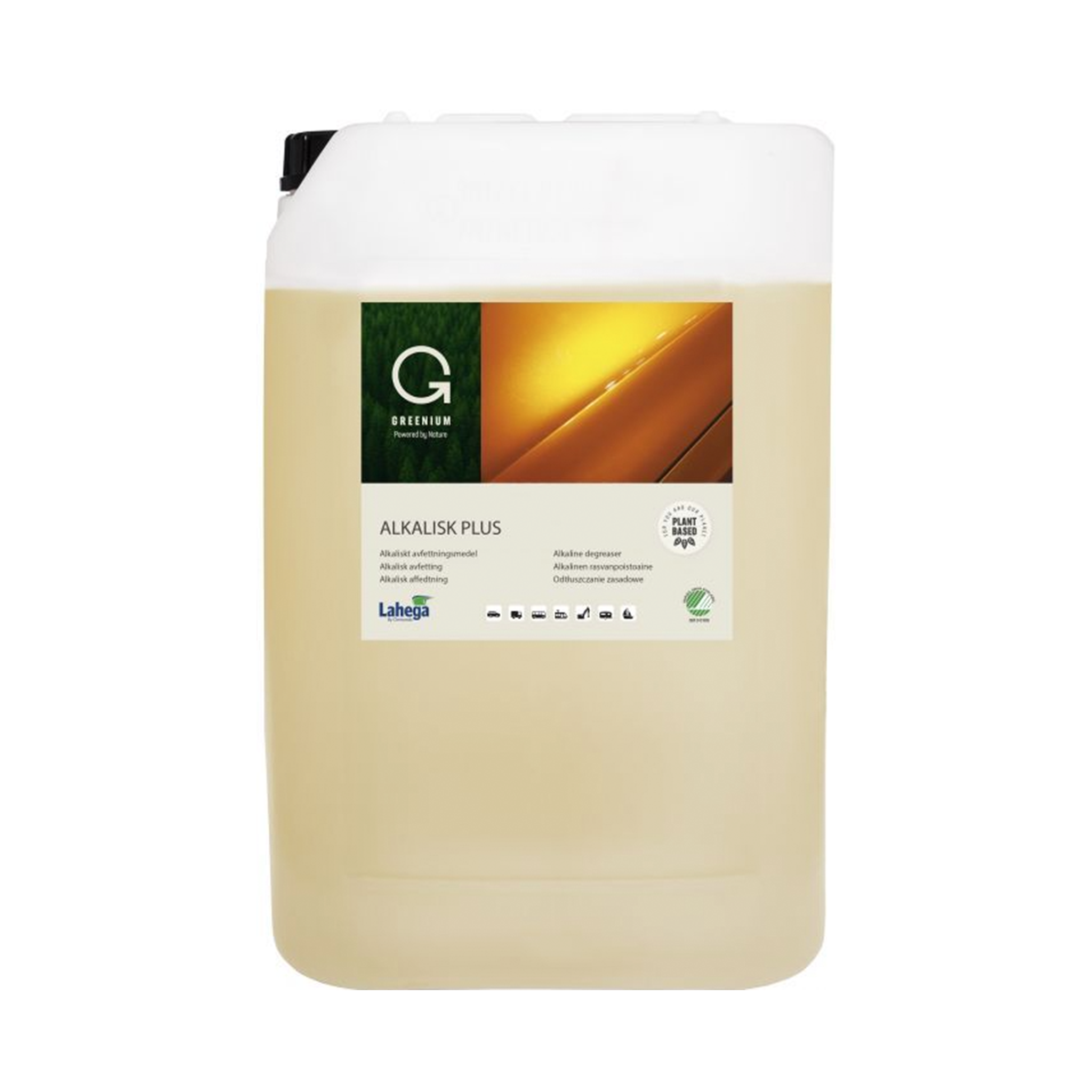 Förtvättsmedel Lahega Greenium Alkalisk Plus, 25 000 ml