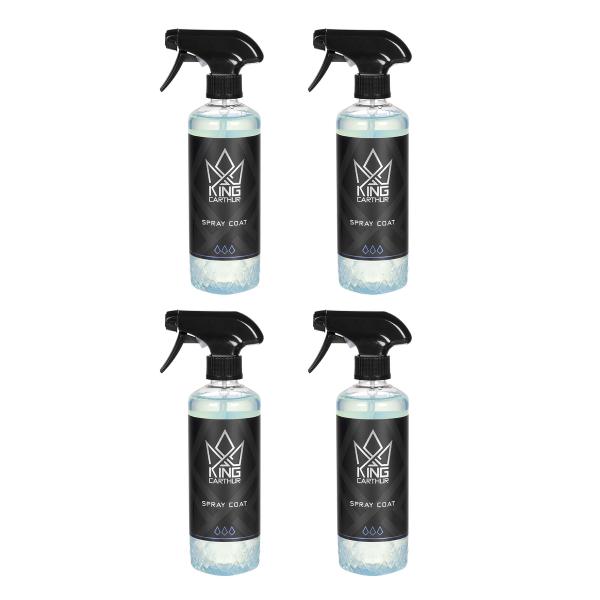 Rengörande Snabbvax KING CARTHUR Quick Detailer + Spot Remover, 500 ml, 4 x 500 ml