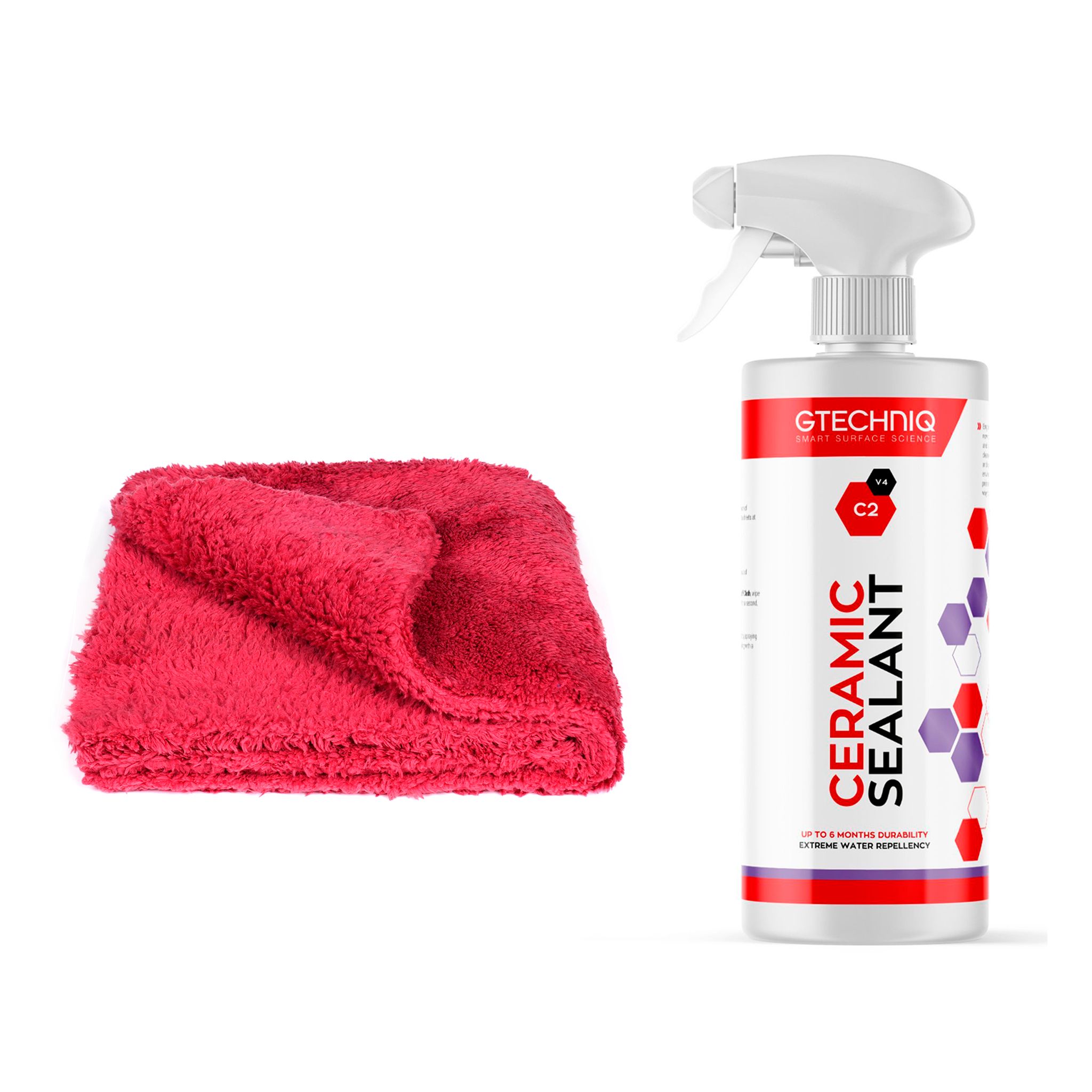 Pikavaha Gtechniq C2 Ceramic Sealant V4, 500 ml + Kiillotusliina