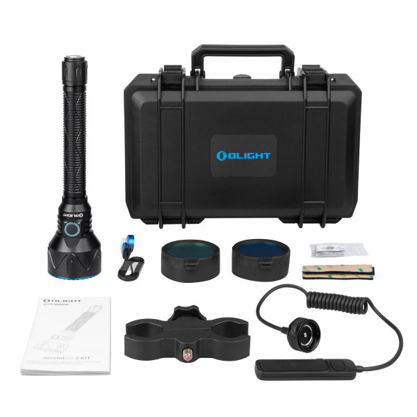 Sökljus OLIGHT Javelot Pro 2 - 2500 lm / 26 cm / Laddbar, Vapenlampa - Komplett paket