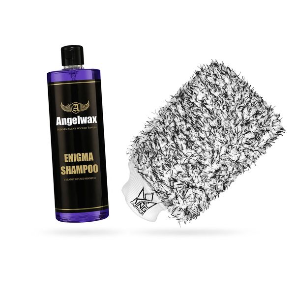 Bilschampo Angelwax Enigma Shampoo - Keramiskt, 500 ml, 500 ml + Wash mitt