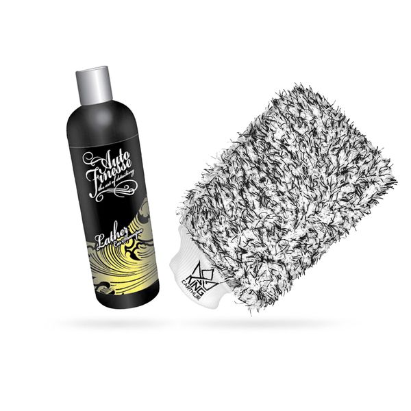 Bilschampo AUTO FINESSE Lather - Neutralt, 500 ml + Wash mitt