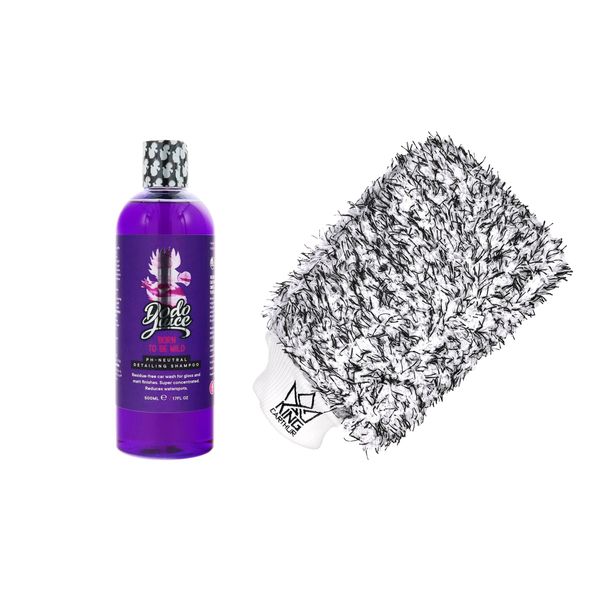 Autoshampoo Dodo Juice Born to be Mild - Neutraali, 500 ml + KC Premium Wash Mitt