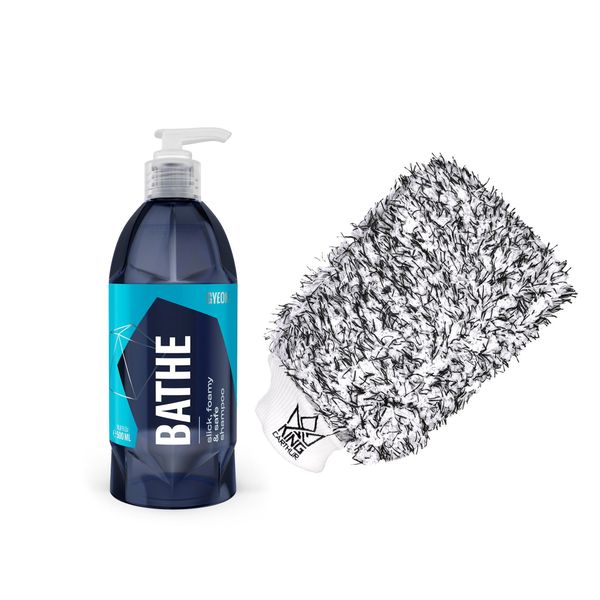 Autoshampoo Gyeon Q²M Bathe - Neutraali, 500 ml + KC Premium Wash Mitt