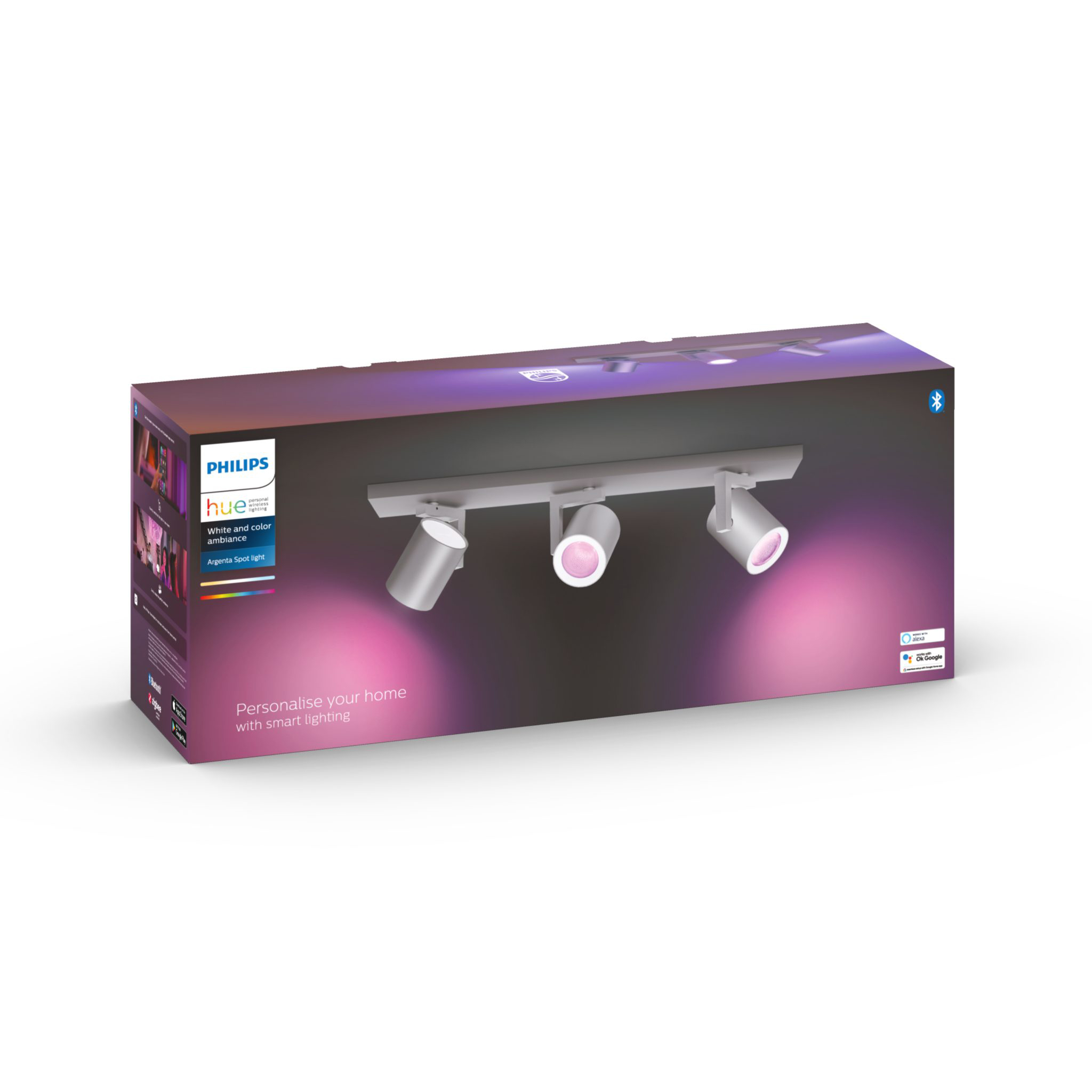 Kohdevalaisin Philips Hue Argenta Triple, Gu10,