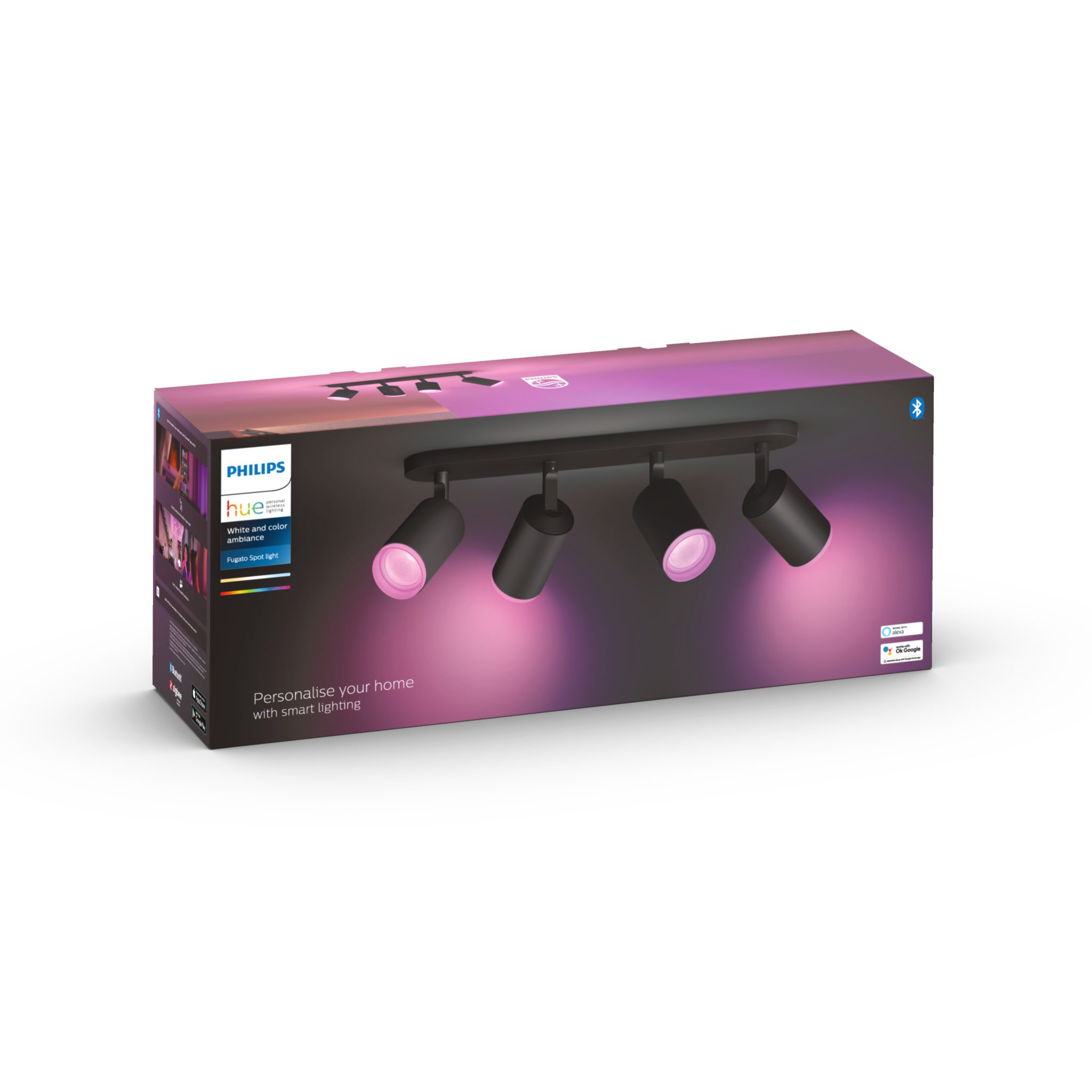 Kohdevalaisin Philips Hue Fugato Quadruple, Gu10,