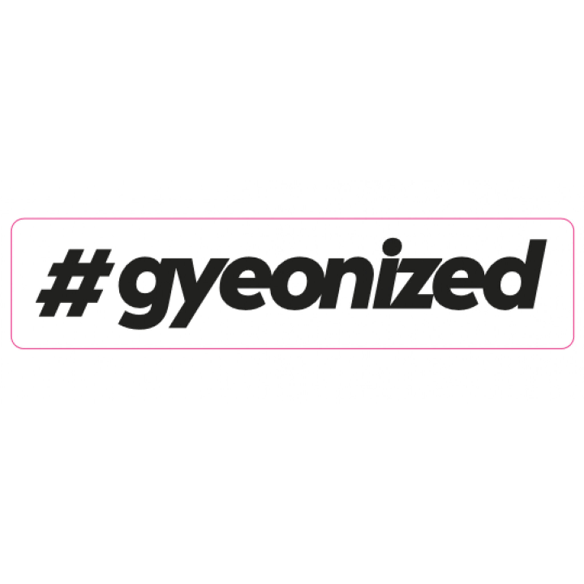 Klistremerke Gyeon #gyeonized, Black