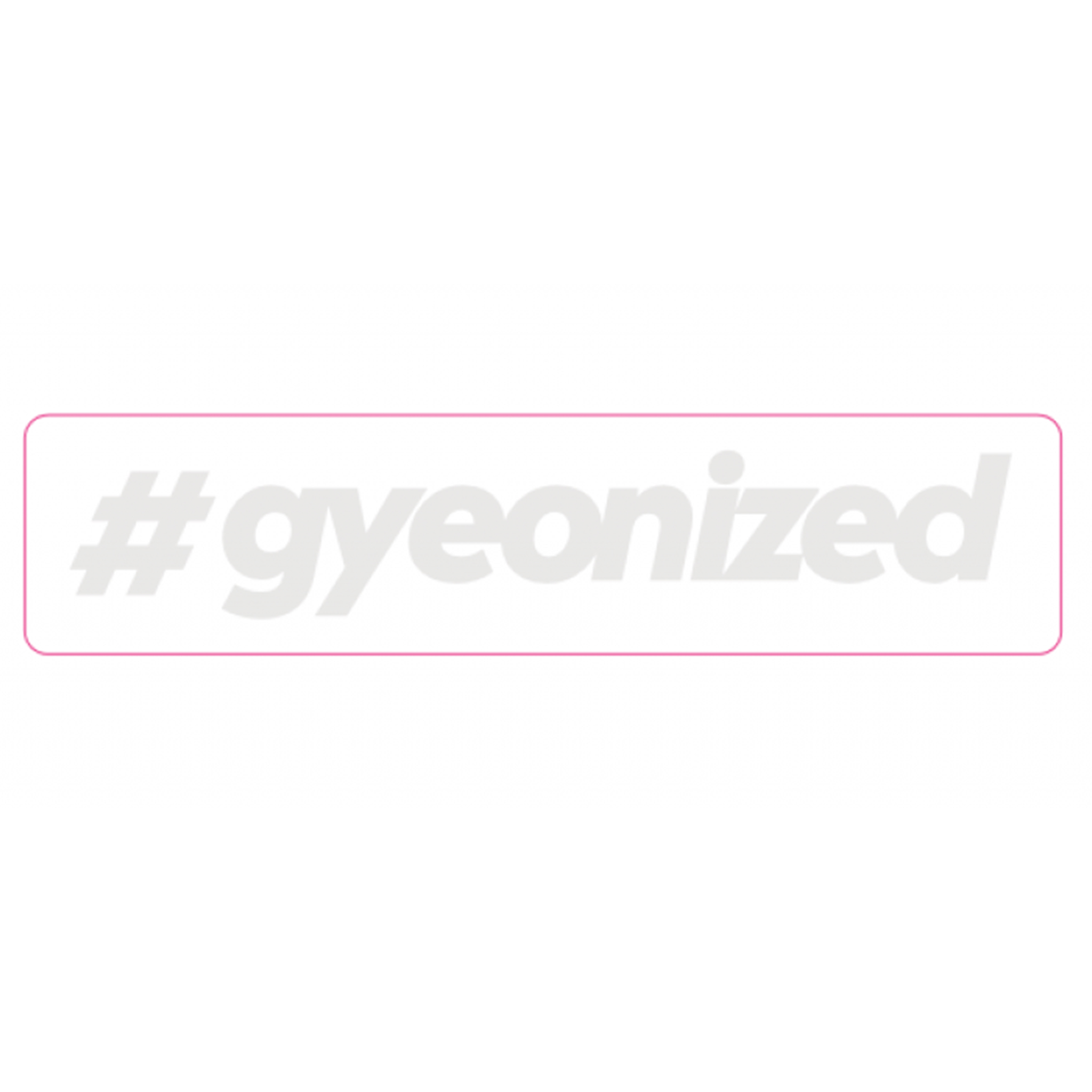 Klistremerke Gyeon #gyeonized, White