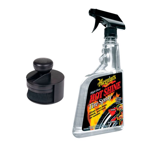 Däckglans Meguiars Hot Shine Tire Spray, 710 ml, 710 ml + Applicator Brush