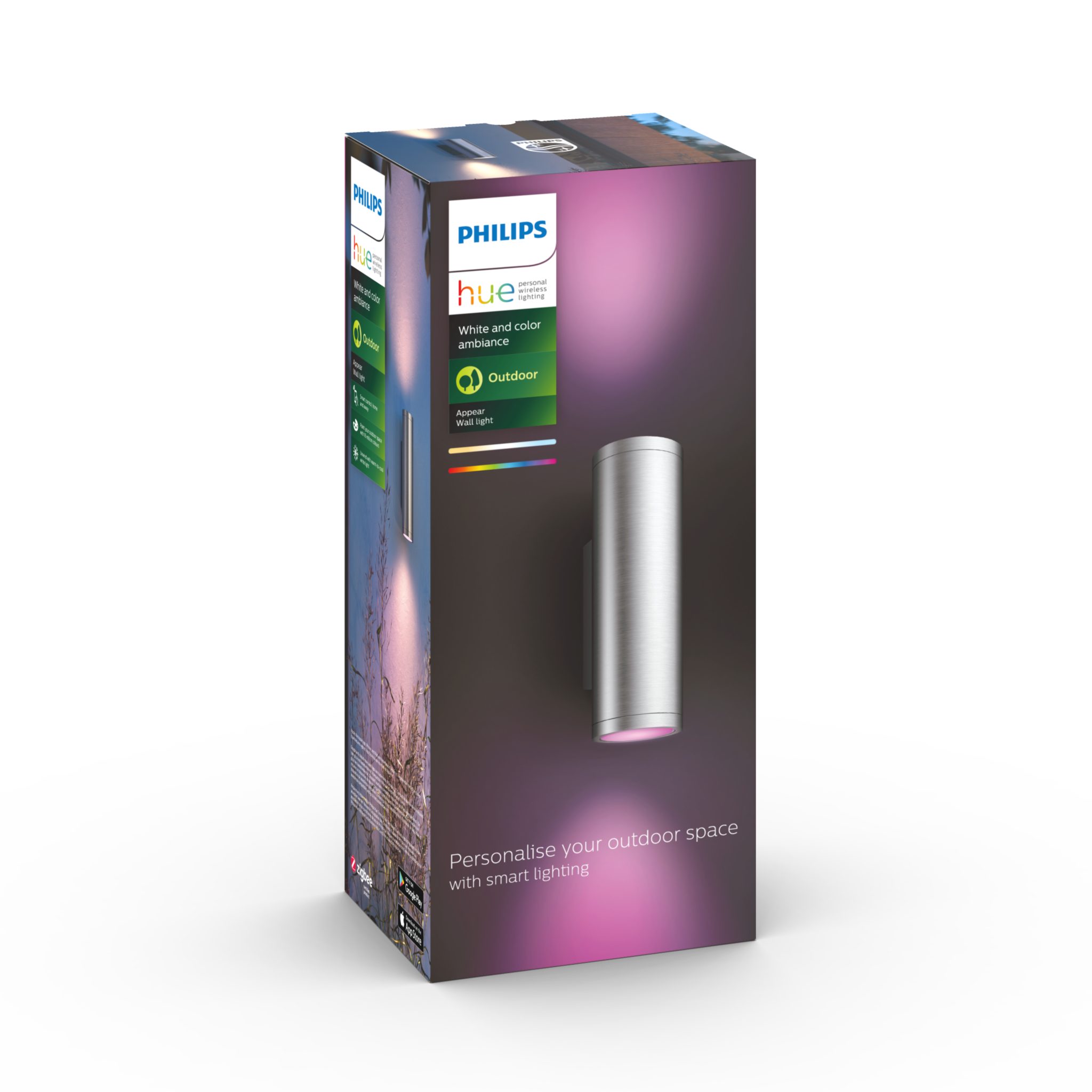 Seinävalaisin Philips Hue Appear WCA, 2000-6500K, Alumiini | Alk. 159,90 €