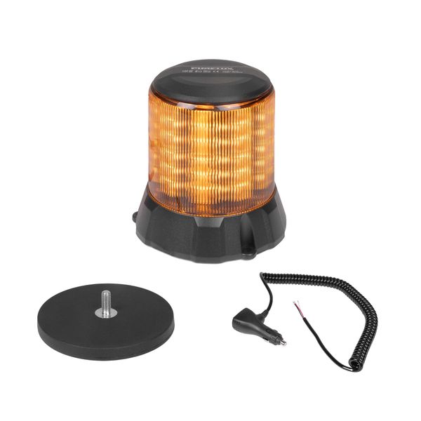 Varningsljus PURELUX Beacon L Gen2 - 12/24V / 26W / 124 mm, Varningsljus + Magnetfäste + Cigarettändarkabel