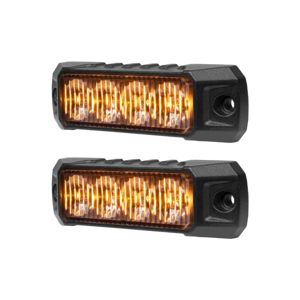 Varningsljus / Blixtljus PURELUX Strobe HD-4 - 20 W / 12/24V / 96 mm, 2 st